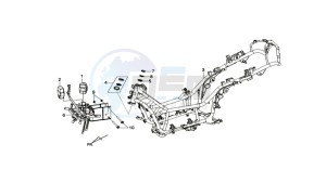 MAXSYM 400 EFI drawing FRAME / BATTERY