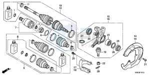 TRX500FPMD TRX500FPM Australia - (U) drawing FRONT KNUCKLE