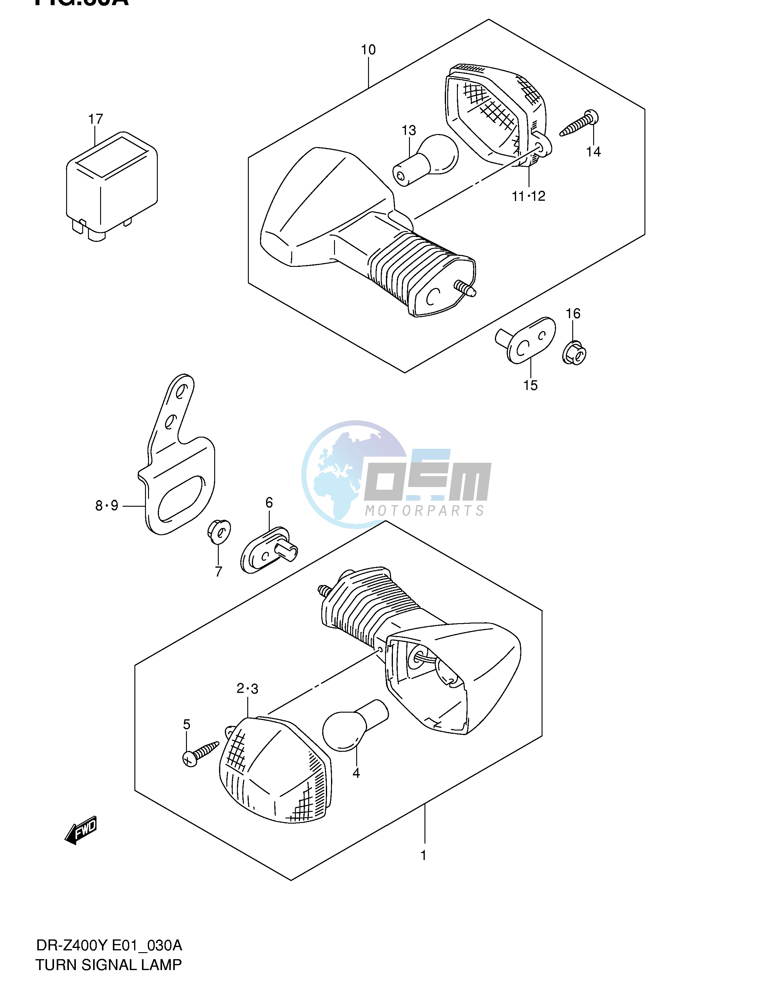 TURN SIGNAL LAMP (DR-Z400EK2 EK3 EK4 E24)