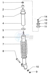 Skipper 125-150cc drawing Shock absorber