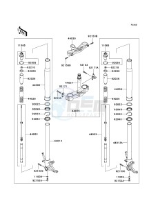 ZX 1000 M [NINJA ZX-10R] (C1) [NINJA ZX-10R] drawing FRONT FORK