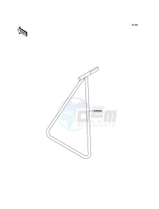 KX250F KX250ZEF EU drawing Stand(s)