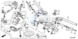 CBR600FB drawing HANDLE PIPE/ TOP BRIDGE