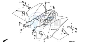 TRX250XA Europe Direct - (ED) drawing REAR FENDER