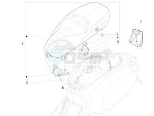 Sprint 50 4T 2V 25 kmh (EMEA) drawing Saddle/seats