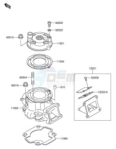 RM65 (E3) drawing CYLINDER HEAD CYLINDER