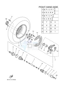 YFM700FWAD YFM70GPLG GRIZZLY 700 EPS (B317) drawing FRONT WHEEL 2