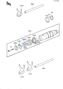 ZN 1300 A [VOYAGER] (A5-A6) [VOYAGER] drawing GEAR CHANGE DRUM_SHIFT FORK-- S- -