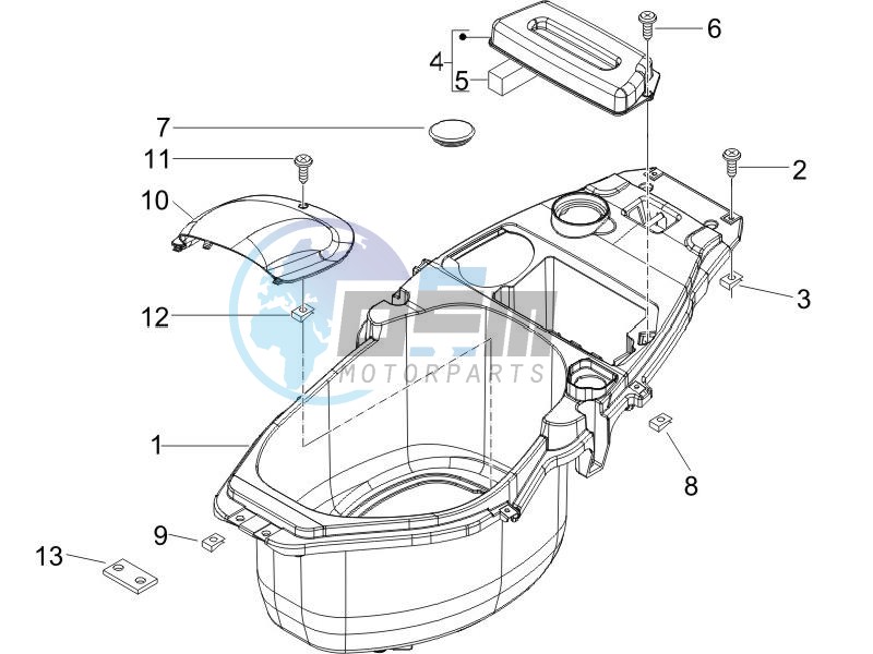 Helmet box - Undersaddle