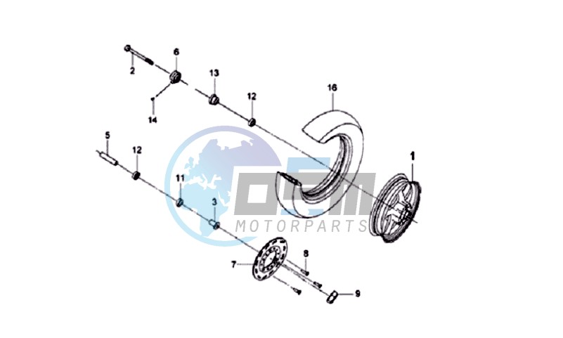 FRONT WHEEL / BRAKE DISC