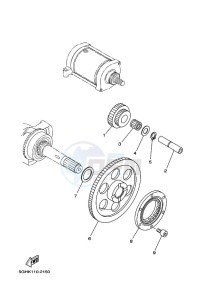 YFM450FWBD KODIAK 450 EPS (BEYB) drawing STARTER CLUTCH