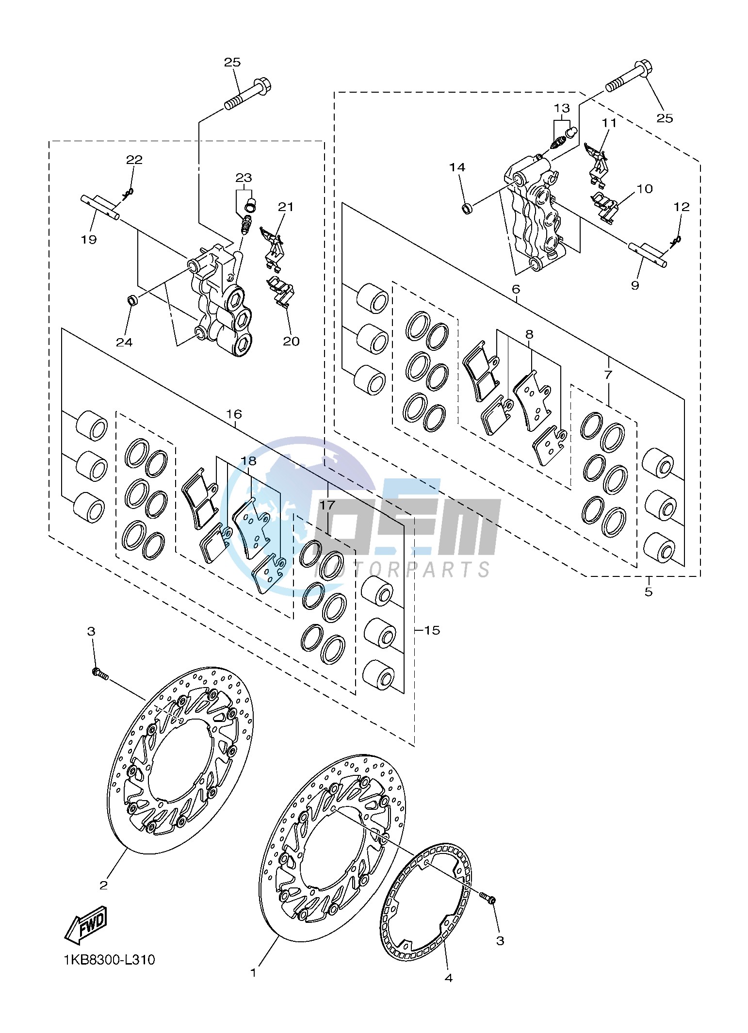 FRONT BRAKE CALIPER