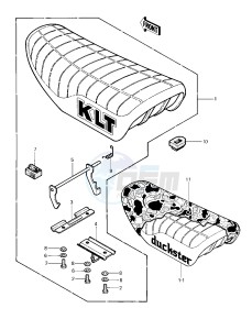 KLT 200 A [KLT200] (A4-A4A DUCKSTER) [KLT200] drawing SEAT -- 83 KLT200-A4_A4A- -