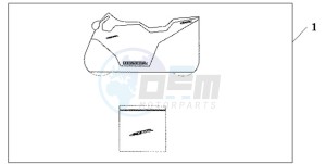 CBR600RA9 Europe Direct - (ED / ABS) drawing INDOOR CYCLE COVER