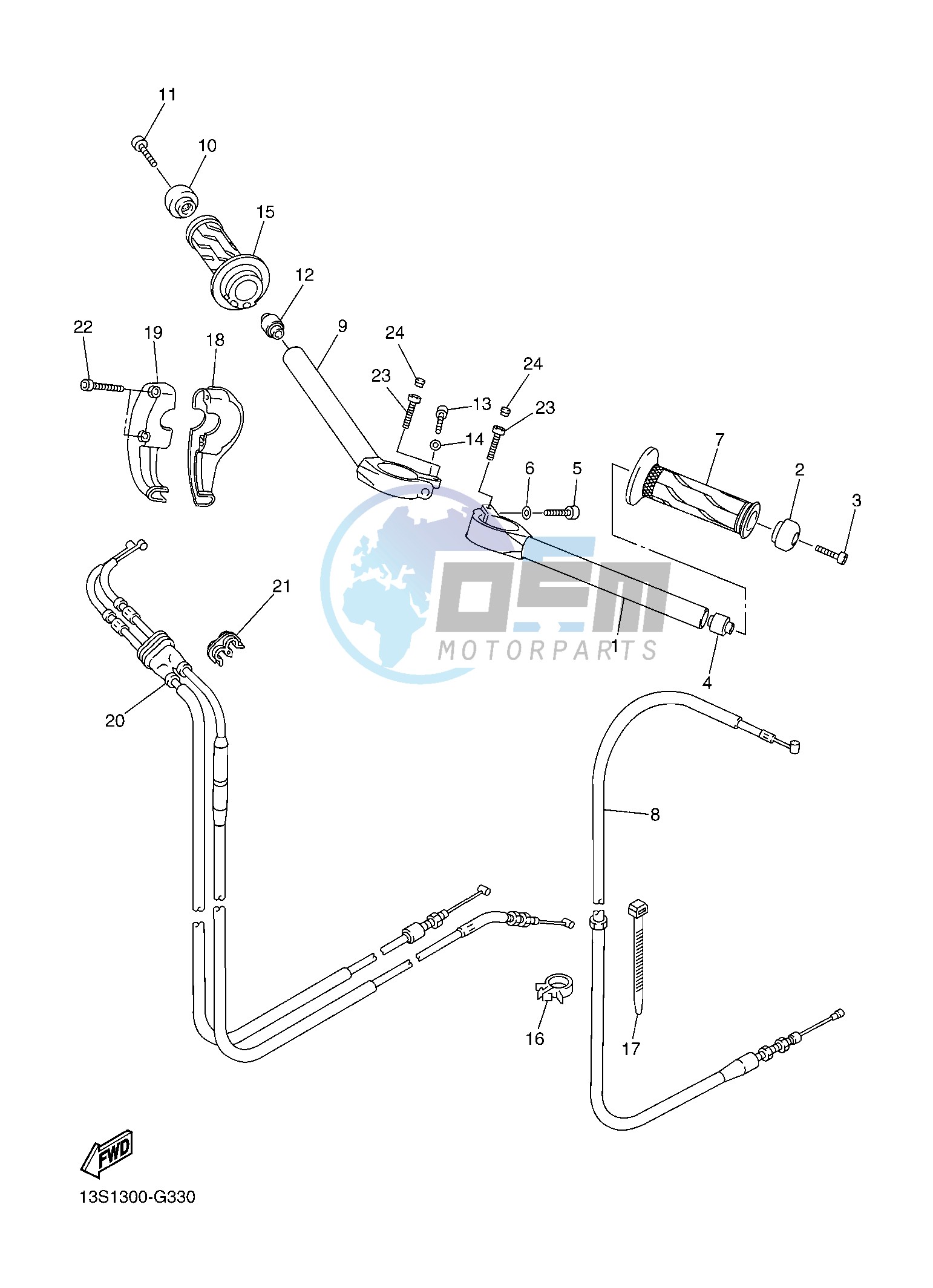 STEERING HANDLE & CABLE