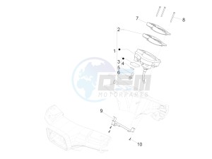 S 125 4T 3V IGET NOABS E3 (APAC) drawing Meter combination - Cruscotto