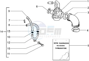 Zip 50 SP drawing Carburettor