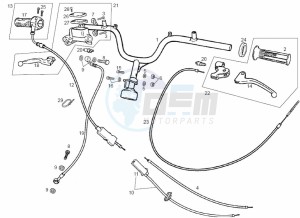 ATLANTIS CITY - 50 cc VTHAL1AE2 Euro 2 2T AC FRA drawing Handlebar (Positions)