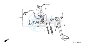 CBR125RW9 Europe Direct - (ED) drawing STAND