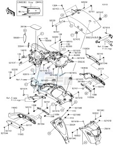 VULCAN S ABS EN650DHFA XX (EU ME A(FRICA) drawing Rear Fender(s)