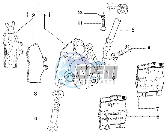 Front brake caliper