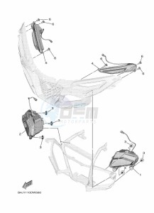 YXE1000EWS YX10ERPLP (B4MR) drawing HEADLIGHT