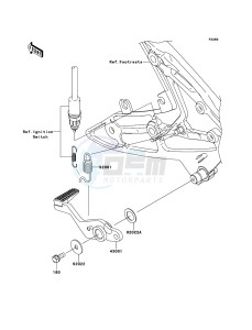 ER-6n ABS ER650B8F GB XX (EU ME A(FRICA) drawing Brake Pedal