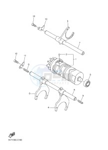 FZ1-S FZ1 FAZER 1000 (1CAK 1CAL) drawing SHIFT CAM & FORK