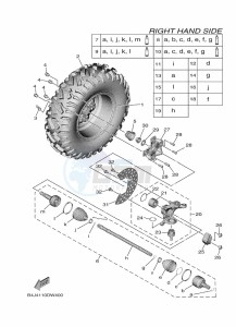 YXF1000EW YX10FRPAP (B4JF) drawing FRONT WHEEL 2