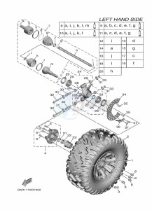 YXE850EN YXE85WPHM (BAND) drawing REAR WHEEL