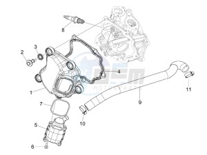 GTS 300 4T 4V IE ABS E3-E4 (NAFTA) drawing Cylinder head cover