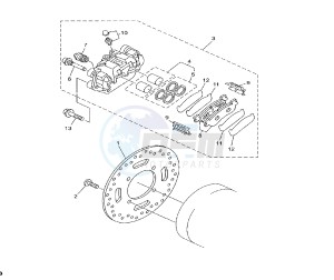 YP R X-MAX 250 drawing REAR BRAKE CALIPER