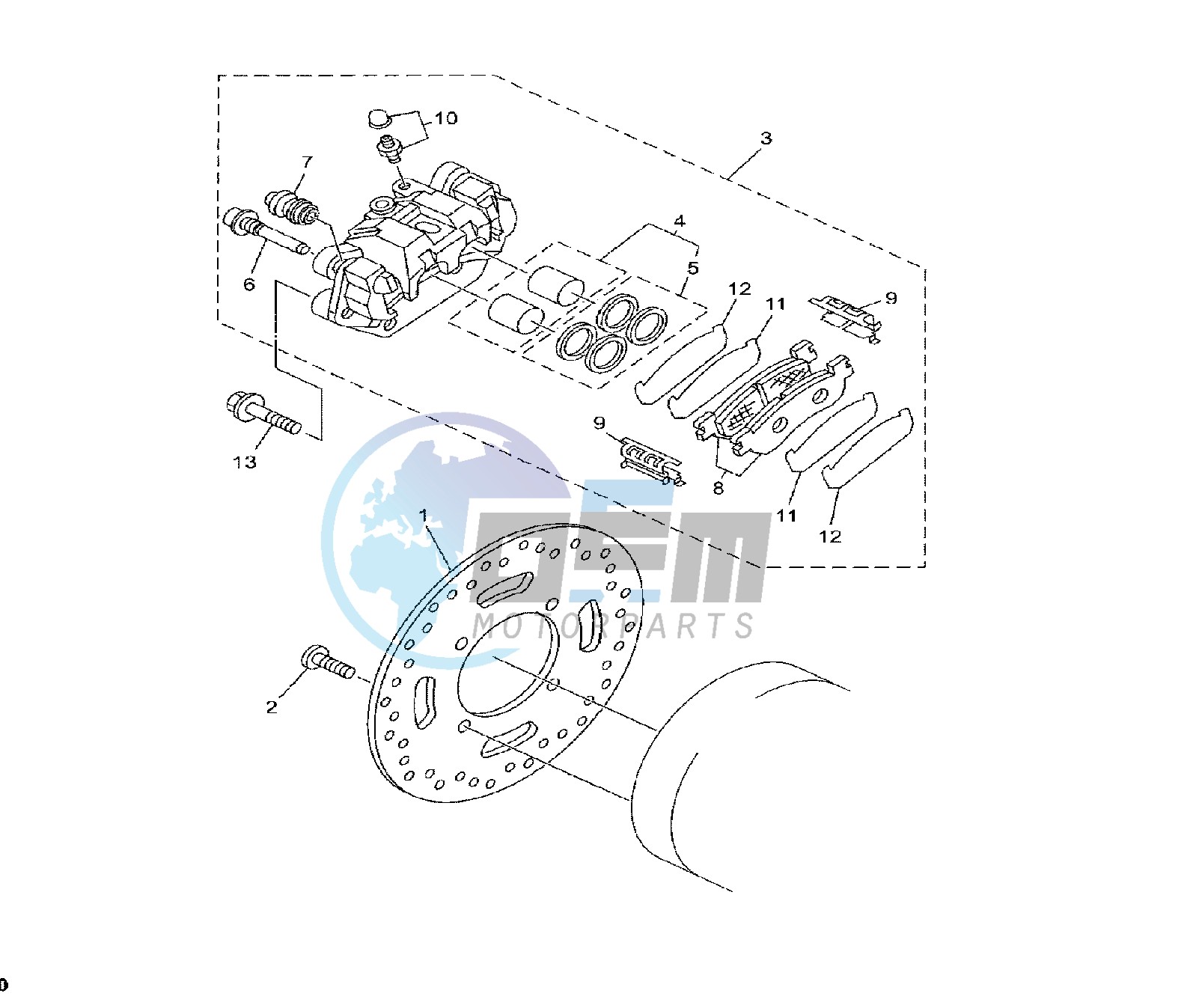 REAR BRAKE CALIPER