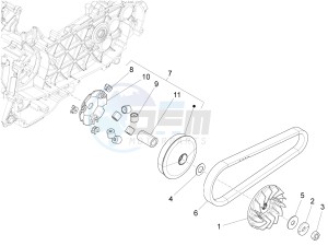 150 Sprint iGet 4T3V ie (APAC) (AU, EX, Jp, RI, TW) drawing Driving pulley