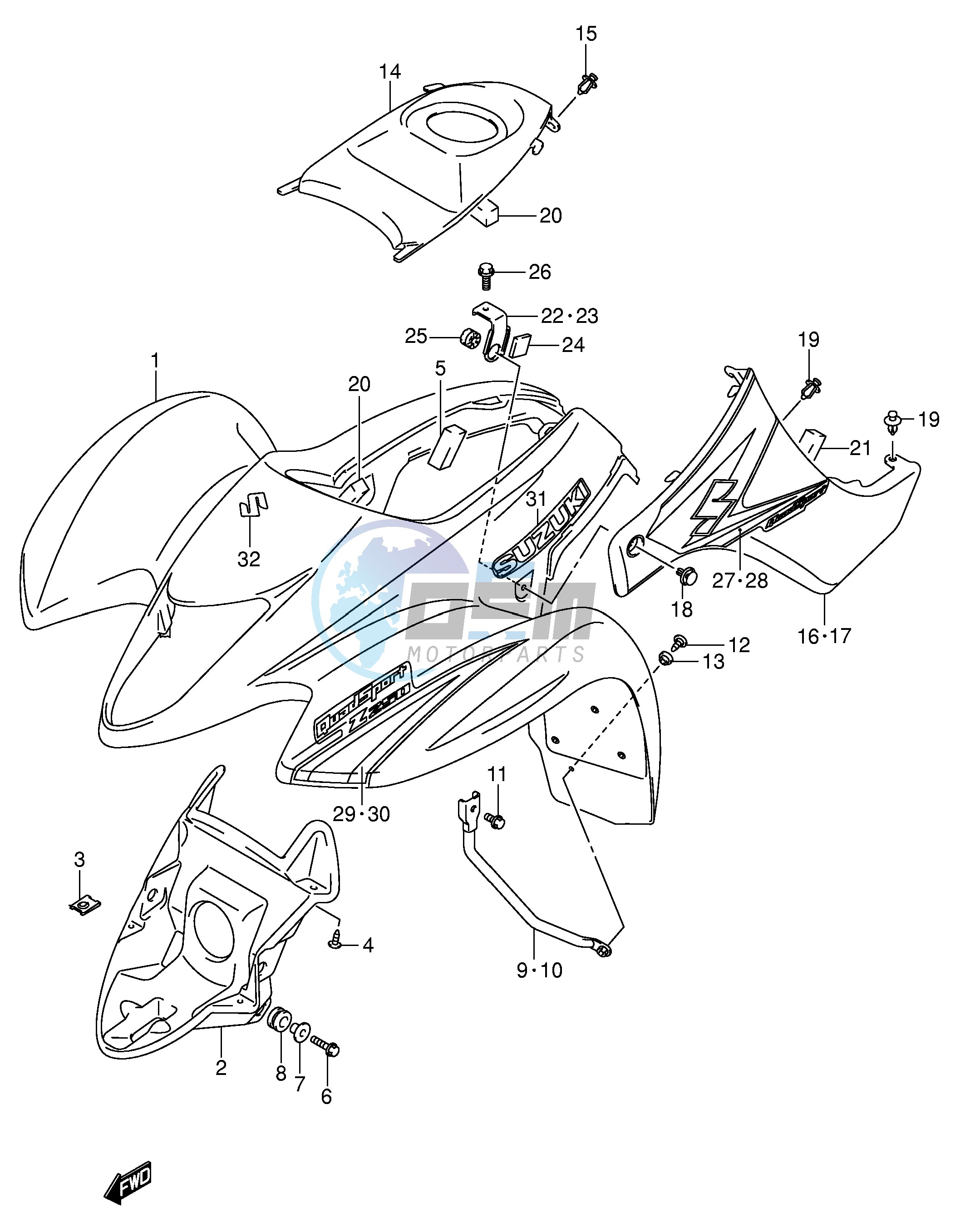 FRONT FENDER (MODEL K5)