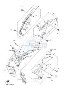 WR250F (2GBH) drawing SIDE COVER