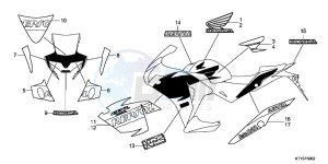 CBR125RSC drawing MARK/STRIPE (3)