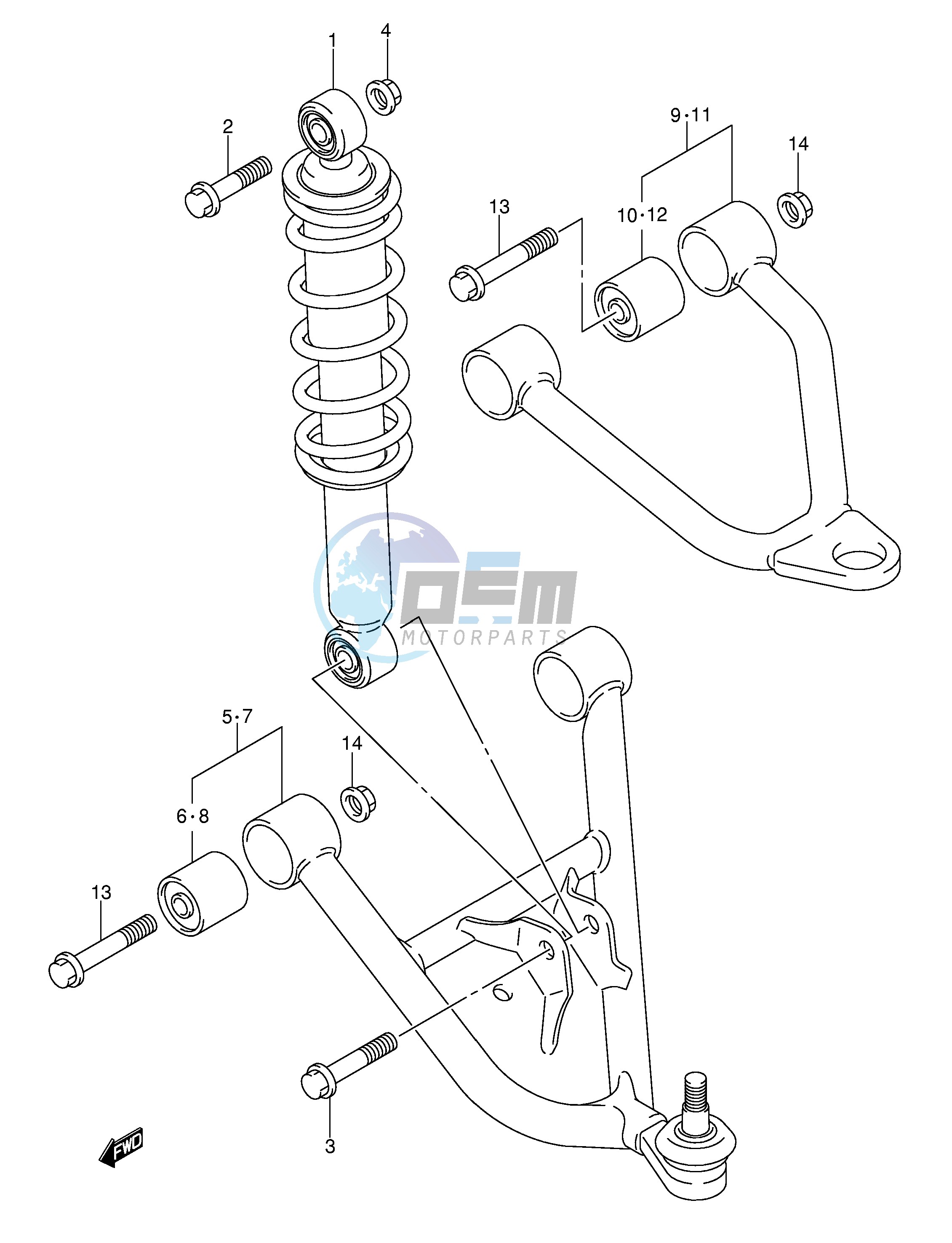 SUSPENSION ARM (MODEL K2 K3 K4)