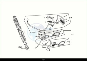 FIDDLE II 50 EFI (AF05W6-NL) (M2) drawing TAIL LIGHT - RR. CUSHION