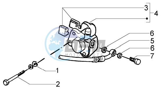 Front brake caliper