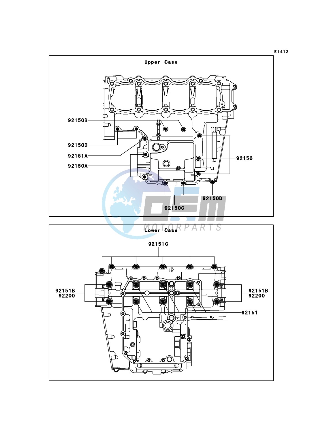 Crankcase Bolt Pattern