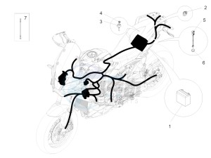 ETV Caponord 1200 drawing Rear electrical system