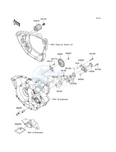 KX 250 W [KX250F MONSTER ENERGY] (W9FA) W9F drawing OIL PUMP