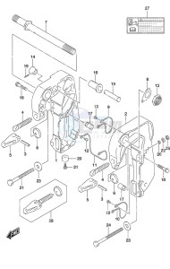 DF 9.9B drawing Clamp Bracket w/Power Tilt