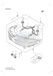 UH125 BURGMAN EU drawing REAR COMBINATION LAMP (MODEL EXECUTIVE P19 AND RACING P19)