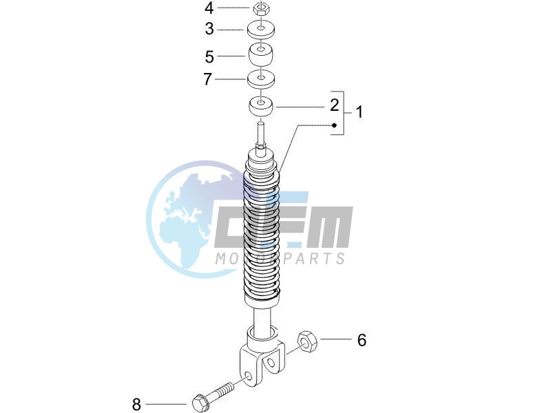 Rear suspension - Shock absorbers