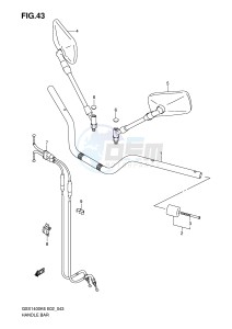 GSX1400 (E2) drawing HANDLEBAR