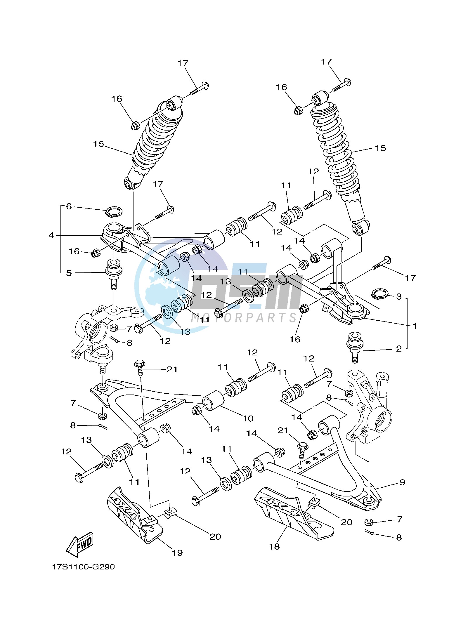 FRONT SUSPENSION & WHEEL