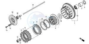 CB1000F drawing CLUTCH