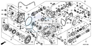 TRX420FE1G TRX420 Europe Direct - (ED) drawing FRONT FINAL GEAR